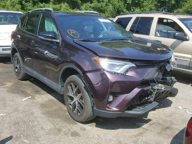 2T3NFREV2GW256045 - 2016 TOYOTA RAV4 SE PURPLE photo 1