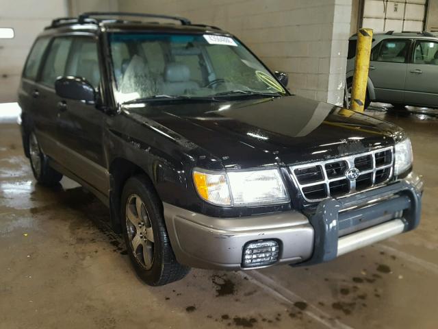 JF1SF6553WG709378 - 1998 SUBARU FORESTER S BLACK photo 1