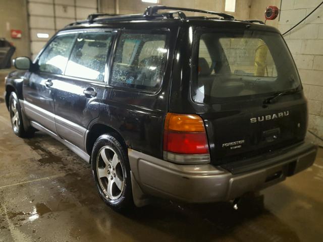 JF1SF6553WG709378 - 1998 SUBARU FORESTER S BLACK photo 3