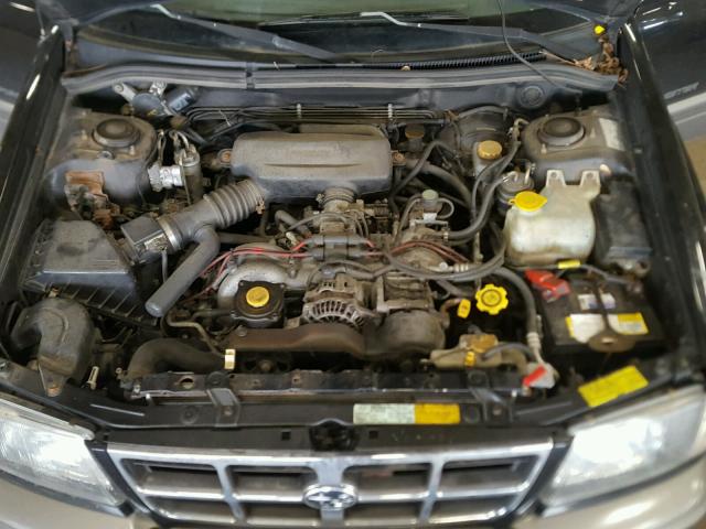 JF1SF6553WG709378 - 1998 SUBARU FORESTER S BLACK photo 7