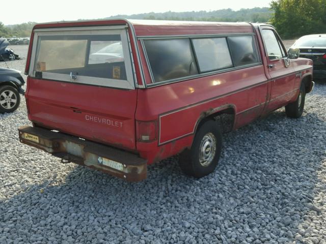 1GCCC14DXES155903 - 1984 CHEVROLET C10 RED photo 4