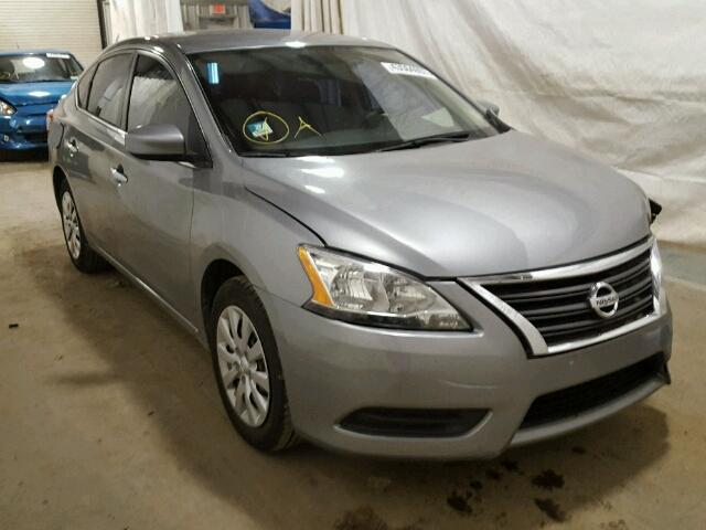 3N1AB7AP0EY242189 - 2014 NISSAN SENTRA S SILVER photo 1