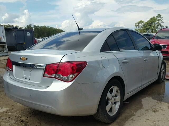 1G1PF5SC4C7368364 - 2012 CHEVROLET CRUZE SILVER photo 4