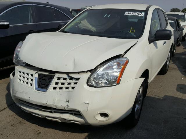 JN8AS5MV9AW602710 - 2010 NISSAN ROGUE S WHITE photo 2