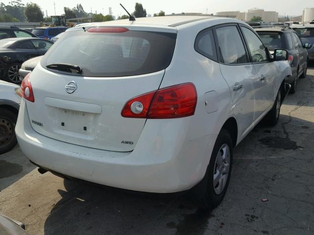 JN8AS5MV9AW602710 - 2010 NISSAN ROGUE S WHITE photo 4