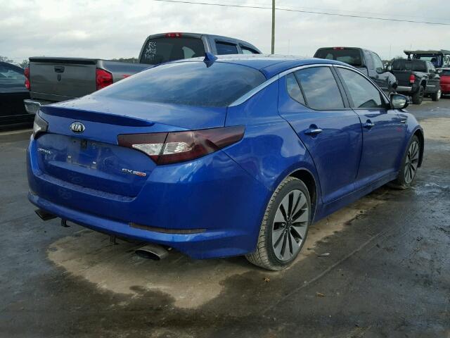 5XXGR4A61DG226941 - 2013 KIA OPTIMA SX BLUE photo 4