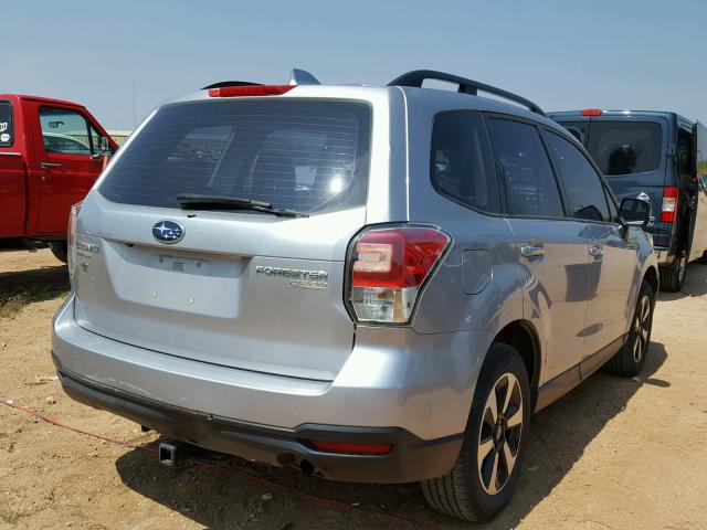 JF2SJABC4HH400256 - 2017 SUBARU FORESTER 2 SILVER photo 4