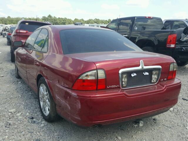 1LNHM87A43Y679065 - 2003 LINCOLN LS RED photo 3