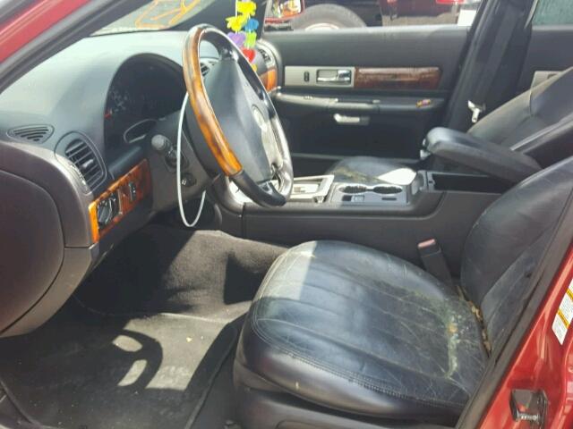 1LNHM87A43Y679065 - 2003 LINCOLN LS RED photo 5