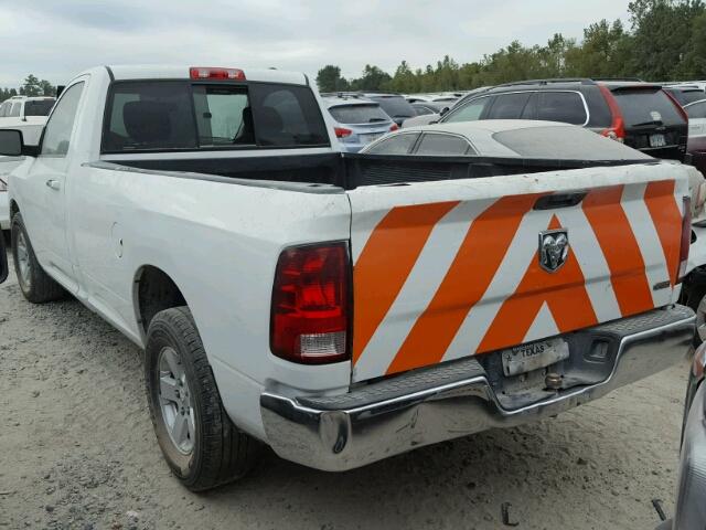 3C6JD6EP1CG116185 - 2012 DODGE RAM 1500 WHITE photo 3