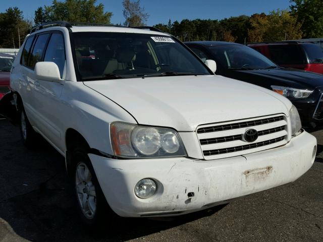 JTEHF21A010002378 - 2001 TOYOTA HIGHLANDER WHITE photo 1