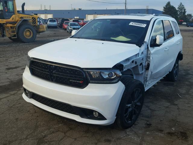 1C4RDJDG3HC780854 - 2017 DODGE DURANGO GT WHITE photo 2