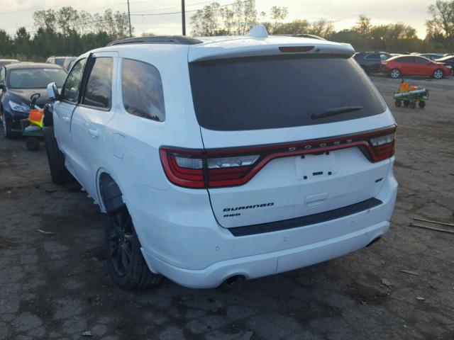 1C4RDJDG3HC780854 - 2017 DODGE DURANGO GT WHITE photo 3