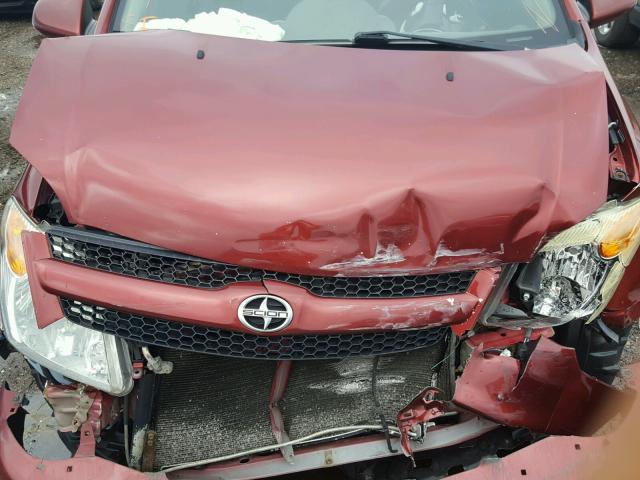 JTKKT624760160171 - 2006 TOYOTA SCION XA ბურგუნდია ფოტო 7