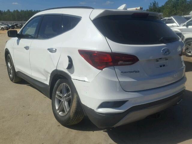 5XYZU3LB0HG485031 - 2017 HYUNDAI SANTA FE S WHITE photo 3