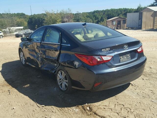 5NPEB4AC7EH880253 - 2014 HYUNDAI SONATA GLS GRAY photo 3