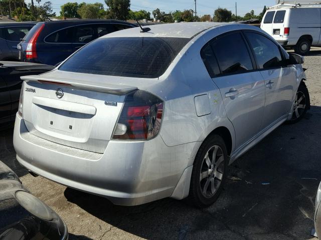 3N1AB6AP3CL700019 - 2012 NISSAN SENTRA 2.0 SILVER photo 4