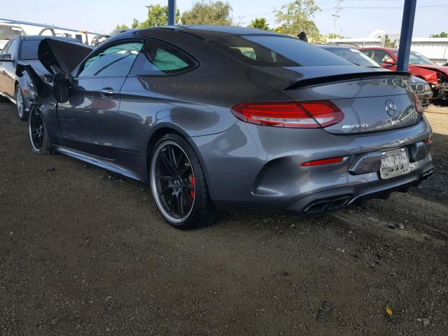 WDDWJ8HB4JF670084 - 2018 MERCEDES-BENZ C 63 AMG-S GRAY photo 3