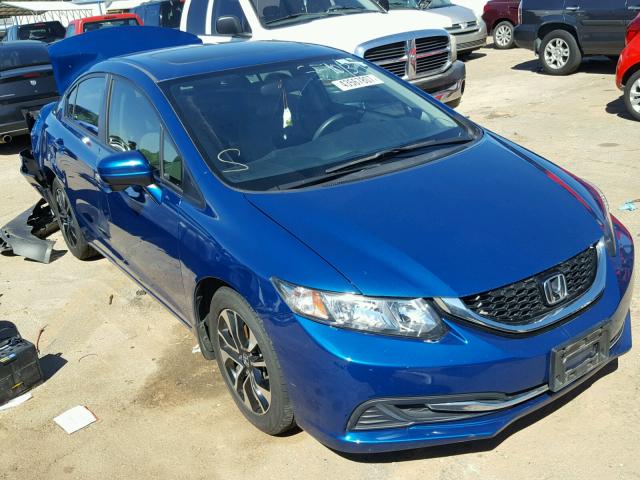 2HGFB2F82EH529290 - 2014 HONDA CIVIC EX ლურჯი ფოტო 1