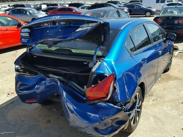 2HGFB2F82EH529290 - 2014 HONDA CIVIC EX ლურჯი ფოტო 4