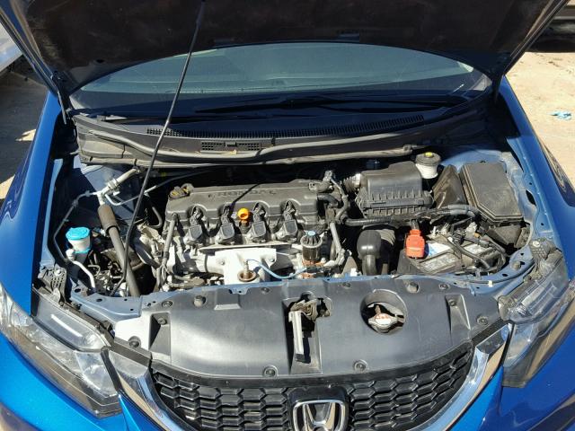 2HGFB2F82EH529290 - 2014 HONDA CIVIC EX BLUE photo 7