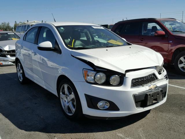 1G1JE5SG6E4127521 - 2014 CHEVROLET SONIC LTZ WHITE photo 1