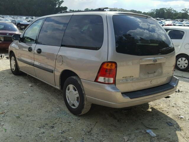 2FMZA51452BB23910 - 2002 FORD WINDSTAR L GOLD photo 3