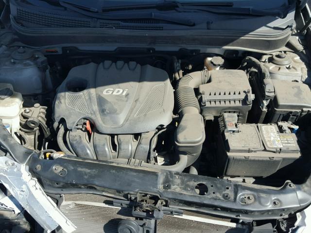 5NPEB4AC5EH867159 - 2014 HYUNDAI SONATA GLS SILVER photo 7