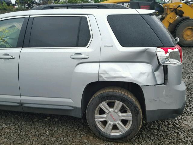 2GKFLWEK4E6210036 - 2014 GMC TERRAIN SILVER photo 9