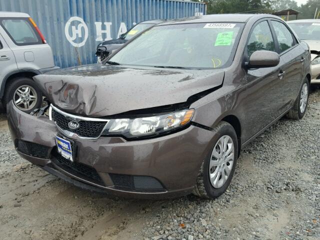 KNAFU4A26D5670647 - 2013 KIA FORTE EX BROWN photo 2