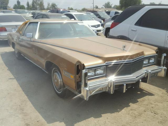 6L47S7Q313825 - 1977 CADILLAC ELDORADO ORANGE photo 1