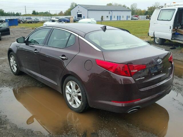 5XXGN4A7XCG075942 - 2012 KIA OPTIMA EX PURPLE photo 3