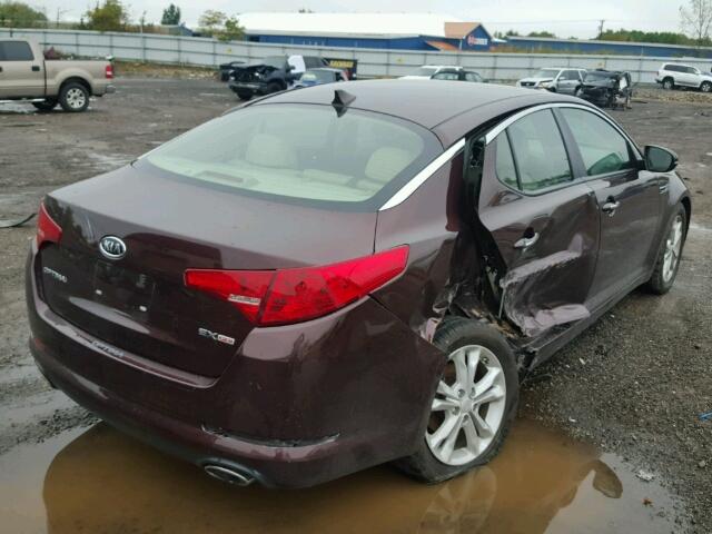 5XXGN4A7XCG075942 - 2012 KIA OPTIMA EX PURPLE photo 4