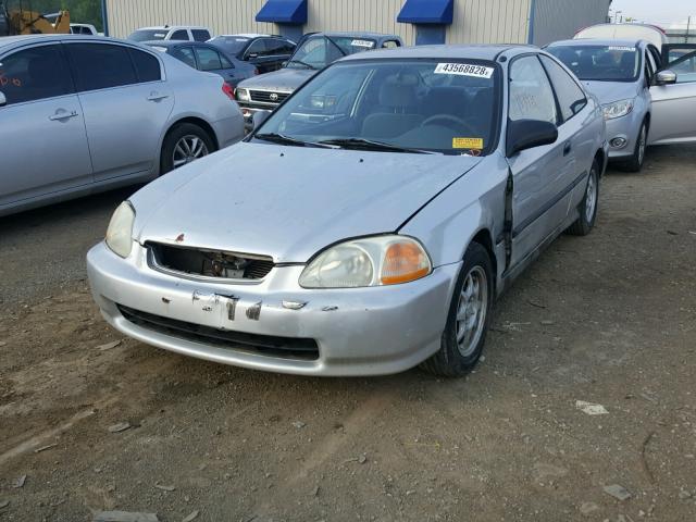 1HGEJ7220VL011484 - 1997 HONDA CIVIC HX GRAY photo 2