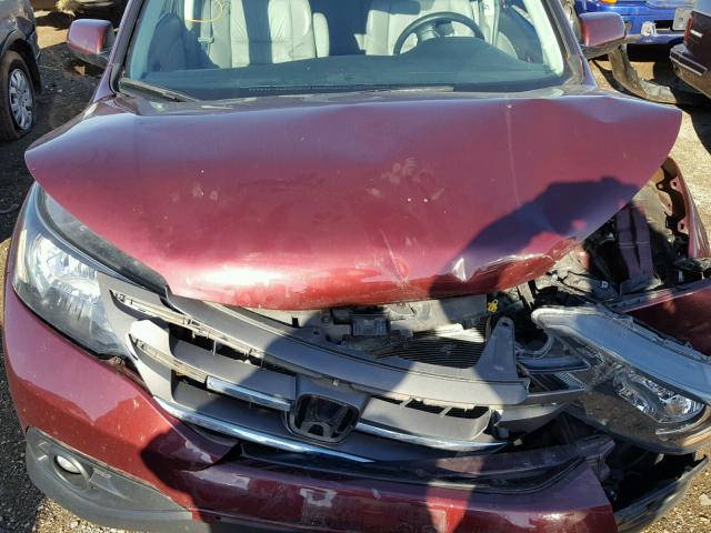 5J6RM4H76DL055023 - 2013 HONDA CR-V MAROON photo 7