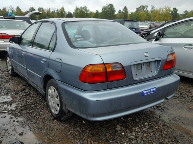 2HGEJ6619YH512810 - 2000 HONDA CIVIC BASE 青色 照片 3