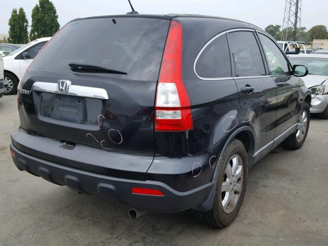 JHLRE38707C015931 - 2007 HONDA CR-V EXL BLACK photo 4