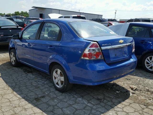KL1TD56618B100657 - 2008 CHEVROLET AVEO BASE Көк фото 3