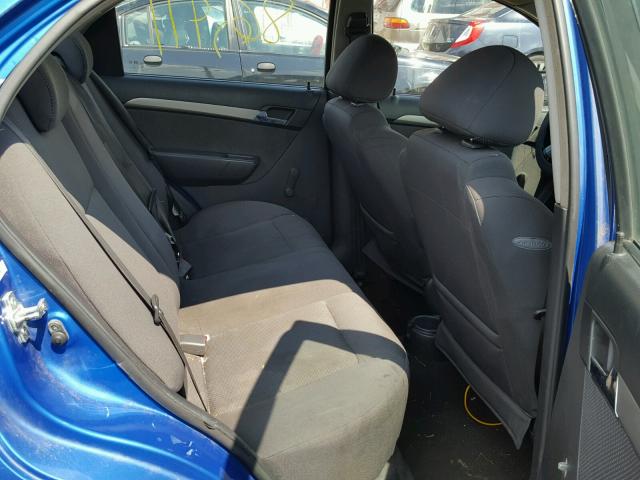 KL1TD56618B100657 - 2008 CHEVROLET AVEO BASE Көк фото 6