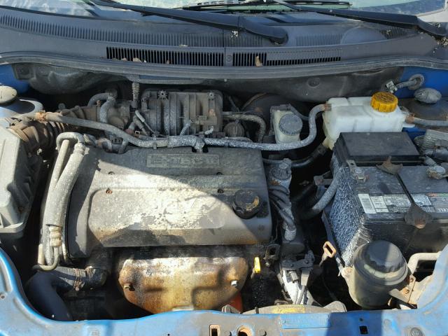 KL1TD56618B100657 - 2008 CHEVROLET AVEO BASE Көк фото 7