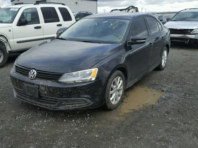 3VWDZ7AJ5BM361504 - 2011 VOLKSWAGEN JETTA SE BLACK photo 2