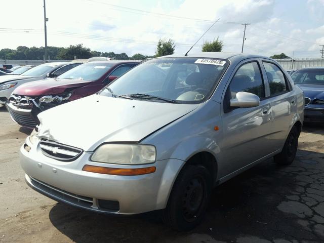 KL1TD52684B160161 - 2004 CHEVROLET AVEO SILVER photo 2