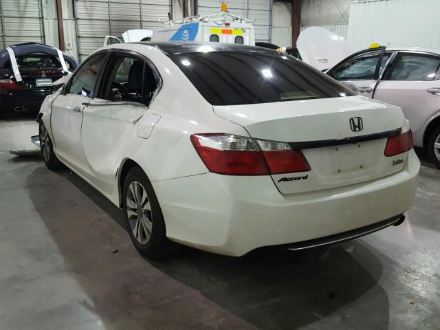 1HGCR2F3XEA055784 - 2014 HONDA ACCORD LX WHITE photo 3