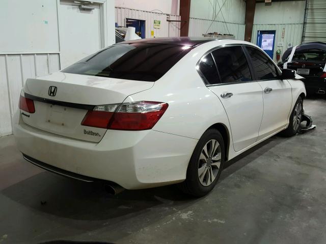 1HGCR2F3XEA055784 - 2014 HONDA ACCORD LX WHITE photo 4