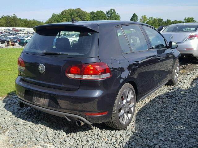 WVWHD7AJ4DW134391 - 2013 VOLKSWAGEN GTI BLACK photo 4