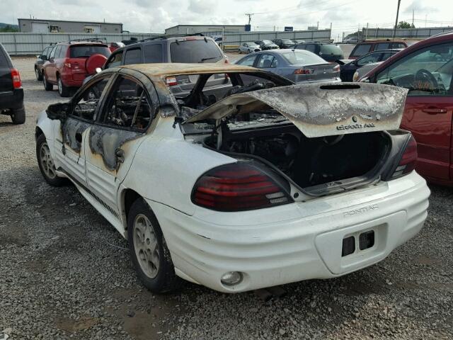 1G2NF52T2YC519798 - 2000 PONTIAC GRAND AM S 白色 照片 3