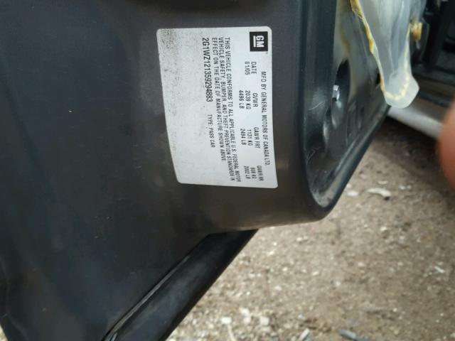 2G1WZ121359294883 - 2005 CHEVROLET MONTE CARL 灰色 照片 10