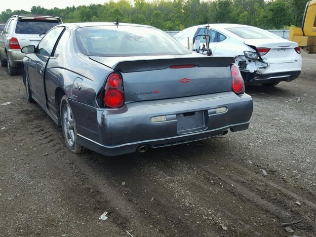 2G1WZ121359294883 - 2005 CHEVROLET MONTE CARL 灰色 照片 3