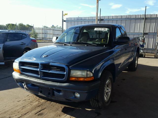 1D7HL32X23S101206 - 2003 DODGE DAKOTA SPO BLUE photo 2