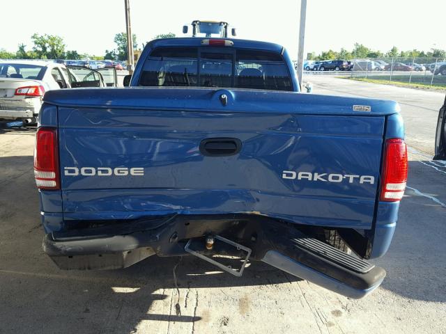 1D7HL32X23S101206 - 2003 DODGE DAKOTA SPO BLUE photo 9